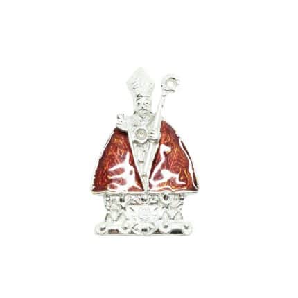 Colgante de plata San Fermín clásico esmalte 22mm colgantes de san fermín medallas de san fermín comprar joyería juan luis larráyoz pamplona
