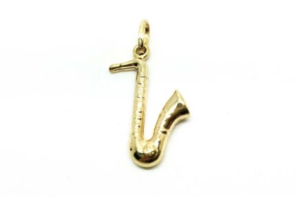 Colgante de oro Saxofón