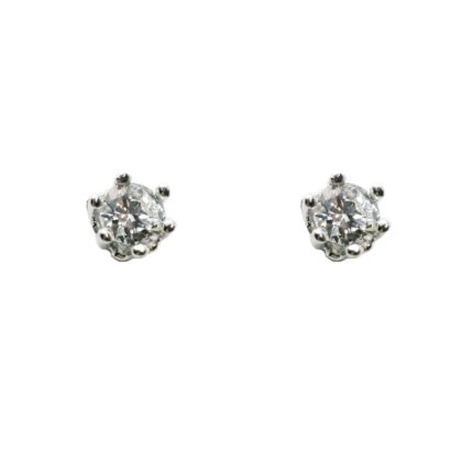 Pendientes de plata circonita joyería juan luis larráyoz pamplona