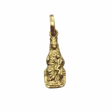 Colgante de oro Virgen de Leyre / Leire silueta comprar medalla de la virgen de leire leyre joyería juan luis larráyoz pamplona online