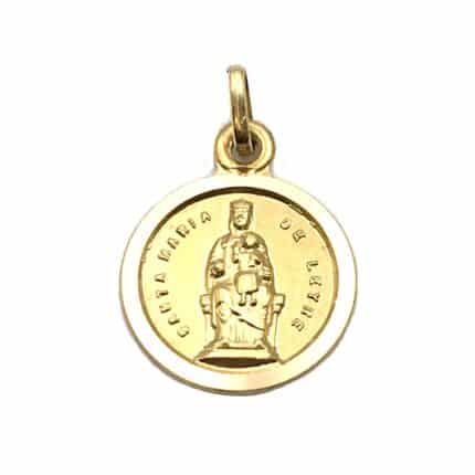 Medalla de oro Virgen de Leyre 14mm virgen de leireJoyería Juan Luis Larráyoz Pamplona