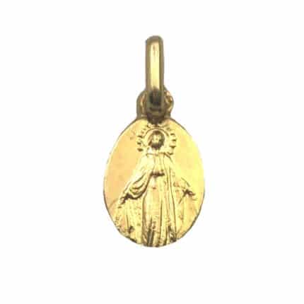Medalla de oro Virgen de la Milagrosa joyería juan luis larrayoz pamplona