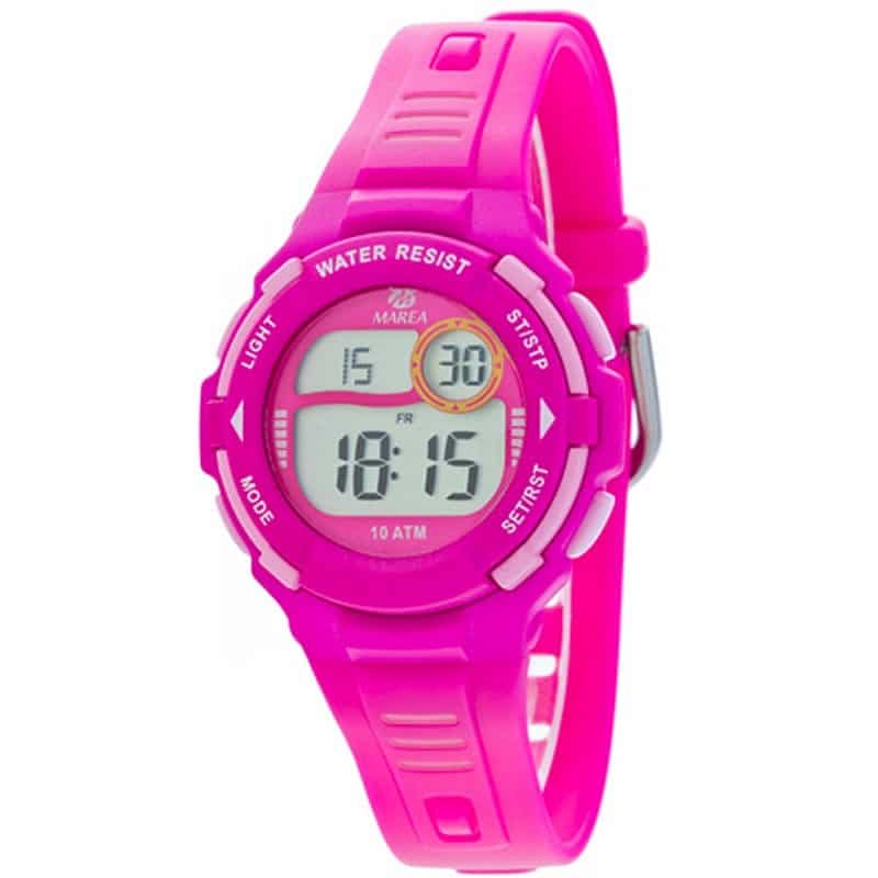 Reloj Marea niña B40192/1 digital con correa de resina rosa
