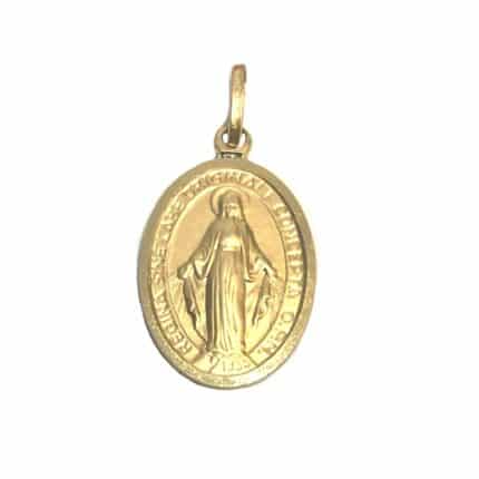 medalla de oro virgen de la milagrosa joyería juan luis larráyoz pamplona
