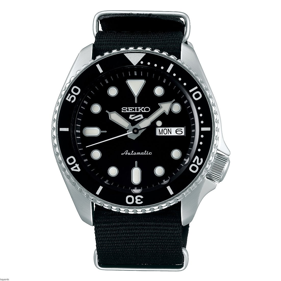 Comprar Reloj Seiko 5 Sports Automatic negro correa nylon | Joyerías Juan  Luis Larráyoz