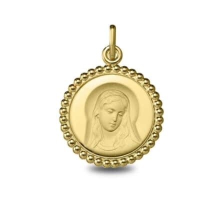 medalla de oro virgen niña joyería juan luis lattáyoz pamplona primer comunión bautizo