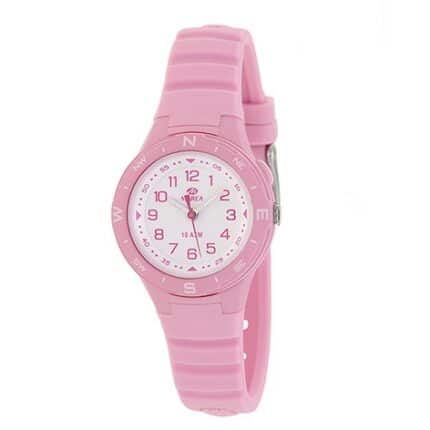 reloj marea rosa infantil 100m reloj analógico tamaño cadete niño niña sumergible plástico azul joyería juan luis larráyoz pamplona relojería online