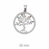 Colgante de plata Árbol de la vida circonita color 3 joyas árboles de la vida en plata y oro joyería juan luis larráyoz pamplona