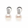 Pendientes de plata y circonitas Perla Salvatore pendientes de novia tú y yo perla joyería juan luis larráyoz pamplona comprar pendientes perla