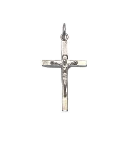 cruz de plata con cristo joyería juan luis larráyoz pamplona