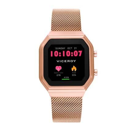 Reloj Smartwatch Viceroy Smart Pro bicolor rosé comprar relojes inteligentes smart en Pamplona Joyería Juan Luis Larráyoz Pamplona