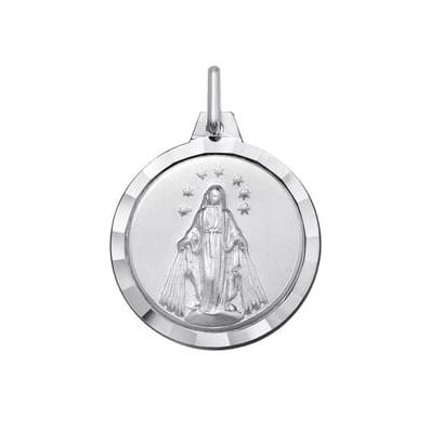 Medalla Virgen de la Milagrosa plata 18mm comprar virgen de la milagrosa en pamplona online joyería juan luis larráyoz