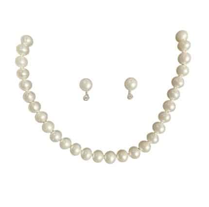 Conjunto de collar de perlas y pendientes comprar perlas oferta online joyería juan luis larráyoz pamplona outlet black friday