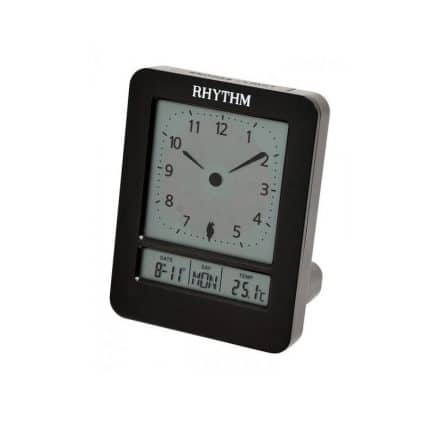 Reloj Despertador Digital negro Rhythm comprar despertadores en Pamplona joyería juan luis larráyoz pamplona