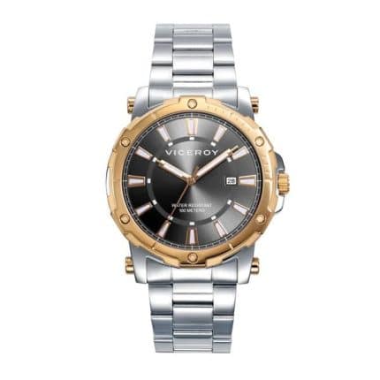 Reloj Viceroy Heat esfera negra bisel dorado reloj de hombre crono pamplona comprar online viceroy joyerías juan luis larráyoz