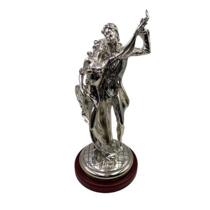 Figura Pareja laminada en plata regalos especiales para parejas, bodas y aniversarios joyería jua luis larráyoz pamplona